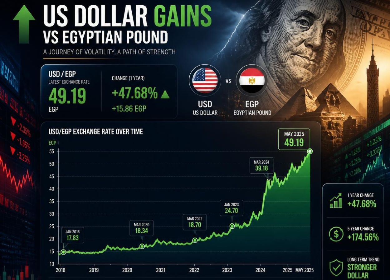 US Dollar Extends Gains Against Egyptian Pound Despite Return of Foreign Portfolio Inflows US Dollar Extends Gains Against Egyptian Pound Despite Return of Foreign Portfolio Inflows