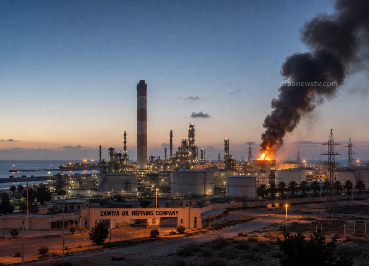 Drone Strike Hits Power Station Near Libya’s Strategic Zawiya Refinery Complex
