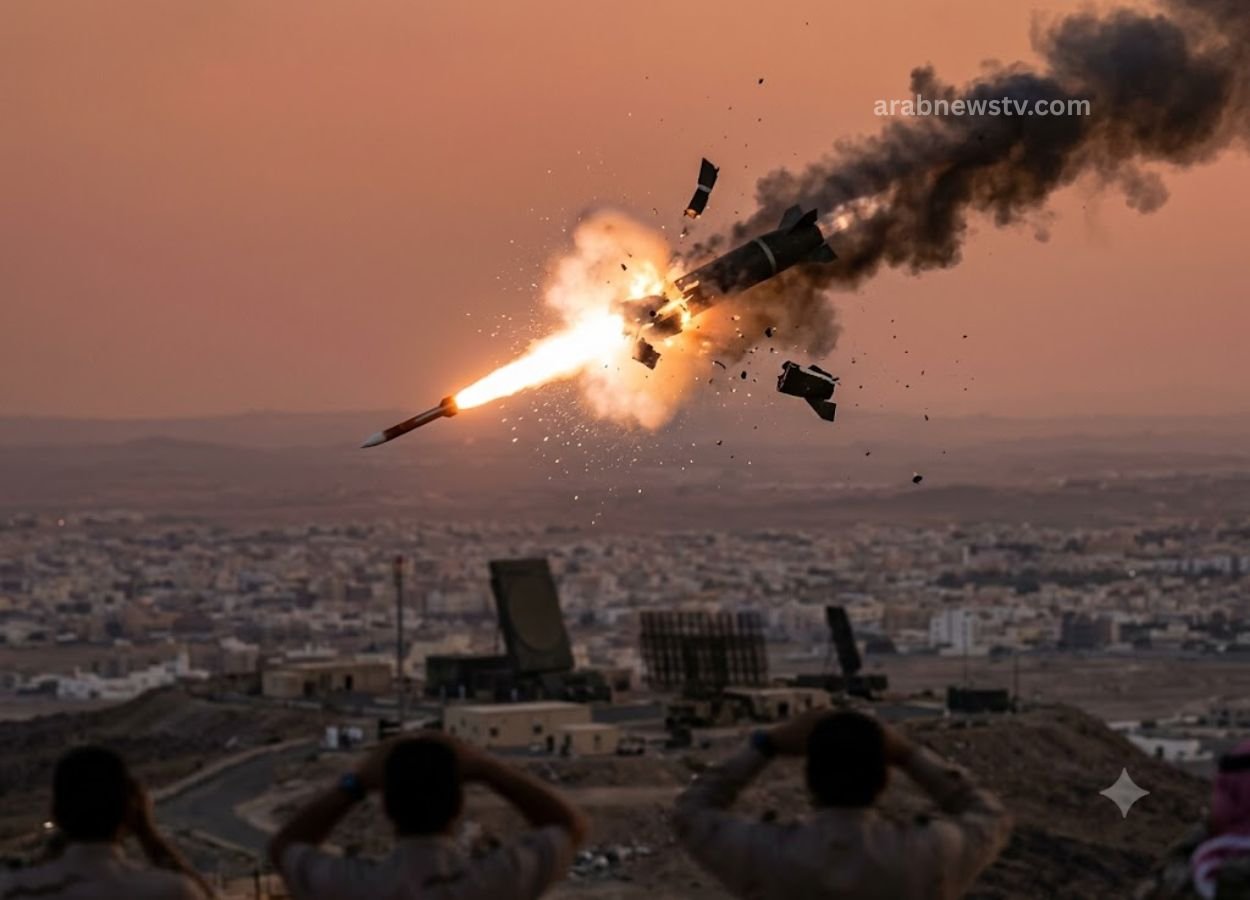 Saudi Air Defenses Intercept Houthi Ballistic Missile Targeting Khamis Mushayt