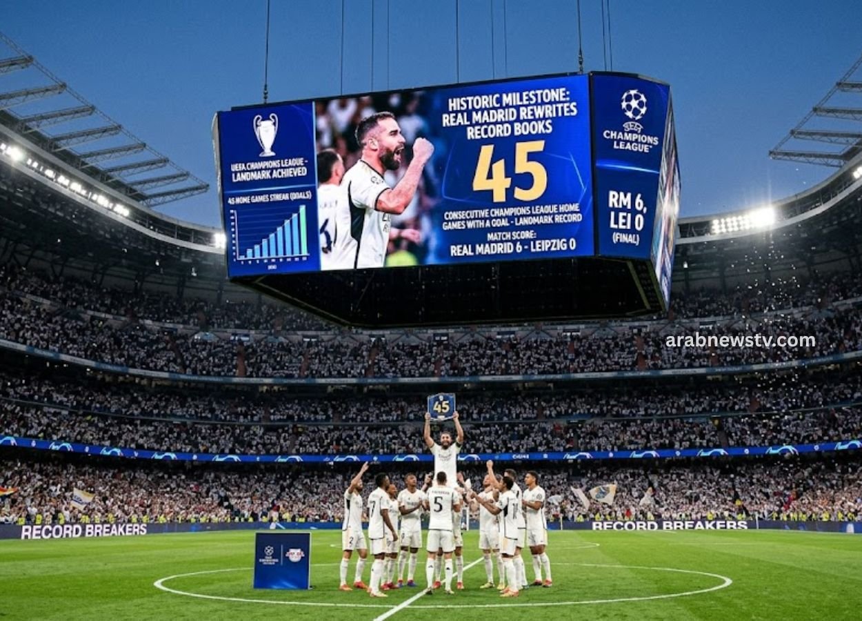 Real Madrid Rewrite Champions League Record Books with Landmark 45th Consecutive Home Goal Milestone in Leipzig Rout